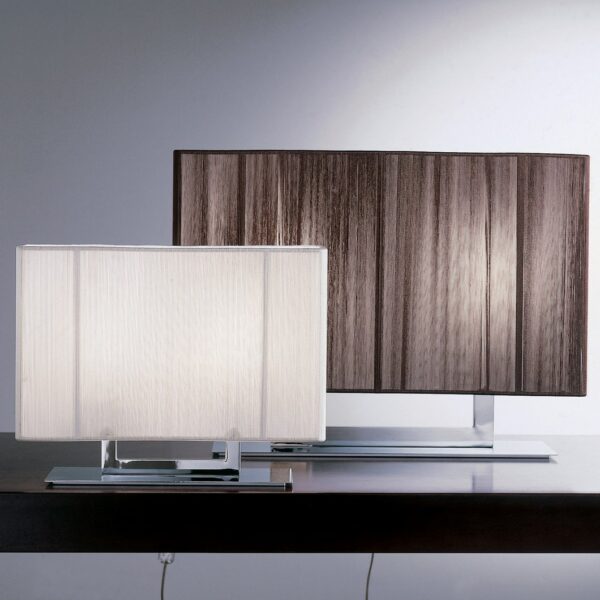 CLAVIUS Lume AXO LIGHT CM.60x15xH46 tabacco mont. cromo