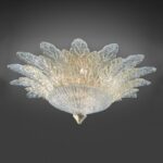 Italamp Plafoniera 73/70 8xE14 Ø 70 cm Trasparente e oro