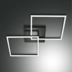 BARD di Fabas Luce Plafoniera 3394-65/66-282 LED 3000/4000K L. 65×65 Antracite