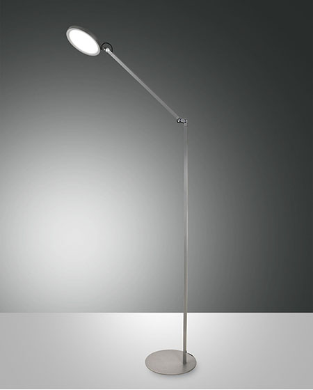 Fabas Luce Regina 3551-11-212 Lampada da Terra con braccio orientabile Grigio