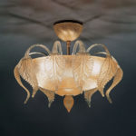 La Murrina Turandot R 60 Plafoniera in vetro di Murano 4 luci