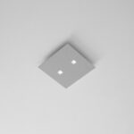 Icone Isi Q2 Plafoniera a LED 9W 3000K colore Grigio
