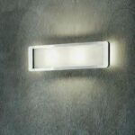 Linea Light 90261 Solido Lampada da Parete 33Cm Colore cromo e wenge