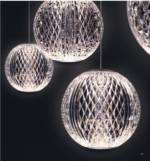 Diamante sospensione di Illuminati 5 Luci LED 21W 3000K disponibile in due finiture - immagine 3