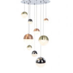 ATOMO sospensione di ILLUMINATI LIGHTING 9 luci decoro misto