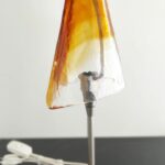 GENIUS PB di La Murrina da tavolo Mont. nikel vetro topazio h.50 d.14 - 1 luce E.14