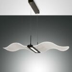 FENICE Sospensione di Fabas luce nero 3674-45-101