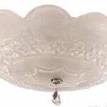 692/60 Plafoniera di Italamp in vetro satinato 4 luci E.14