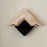 AZZURRA/SOLO VETRO di Murano dec.Rosa per applique o piantana La Murrina