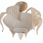 Turandot R 50 Plafoniera La Murrina vetro bianco