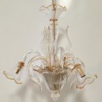 BACH lampadario in vetro di Murano La Murrina 3 luci E.14