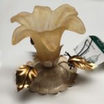 F.6560/1 Plafoniera 1 luce di Passeri International dec. bianco e oro