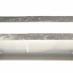 Sydney 150/1AM-S di GIBAS Applique 1 luce 2G11 fluo 18W decoro argento C.87