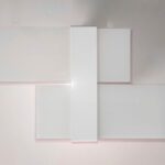 90206 di Linea Light Plafoniera vetri binachi