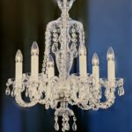 125240 Lampadario in cristallo di Boemia di Marino Cristal 5 luci