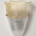 600 Applique di Italamp vetro murano satinato ambra 1 luce E.27