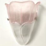 600 Applique di Italamp vetro murano satinato rosa 1 luce E.27