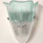 600 Applique di Italamp vetro murano satinato verde 1 luce E.27