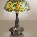 Lume WAYLAND Tiffany B512+T548 Perenz Ø 50 cm. - H. 80 cm.