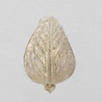 68/AP Applique di Italamp vetro graniglia decoro oro montatura oro