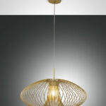 Fassa Sospensione di Fabas Luce 3706-40-225 oro opaco