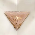 TEOREMA Applique angolare di La Murrina rosa pennellato 1 luce R7S