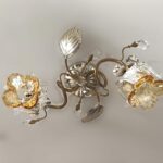 329 Applique/Plafoniera di Marotta 2 luci G.9 vetro Murano