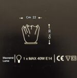 Macramè di La Murrina lampada da tavolo vetro Murano bianco 1 luce E.14 - immagine 2