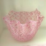 Macramè centro tavola in vetro di Murano di La Murrina Rosa