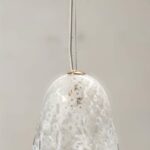 Sospensione Macramè S20 bianco di La Murrina in vetro di Murano 1xE14