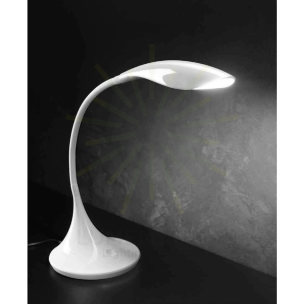 Nunki Lampada da tavolo Led touch Bianco Lucido