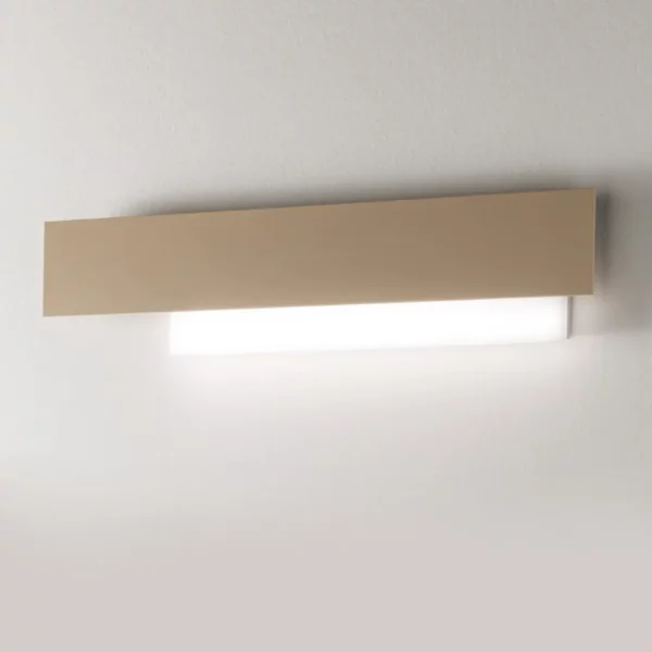 DOHA AG Applique alluminio tortora e metacrilato Gea Luce 25W 3000K