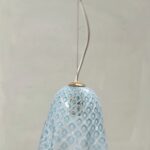 Sospensione Macramè S20 azzurro di La Murrina in vetro di Murano 1xE14