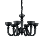 Bon bon lampadario di Ideal Lux sp6 nero E14 max 6 x 28W