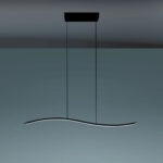 LIL WAVE SOSPENSIONE 1 LUCE NERO 24W 3000K