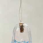 Sospensione 694/S20 azzurro di La Murrina in vetro di Murano 1xE14 Mont. oro satinato