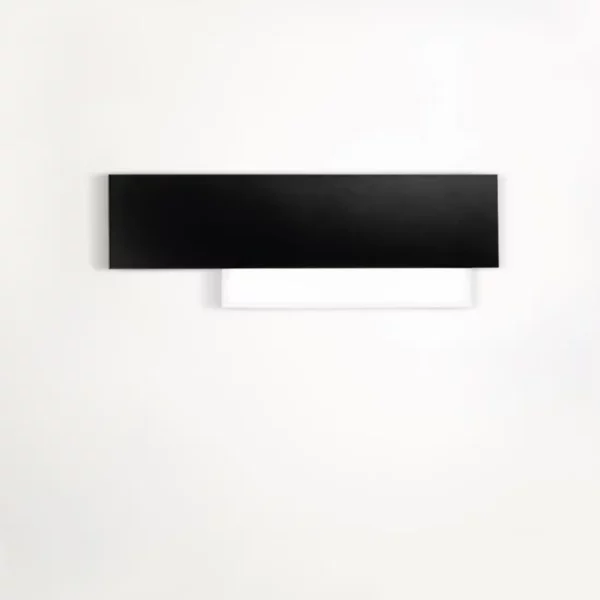 DOHA AP Applique alluminio nero e metacrilato Gea Luce 15W 3000K