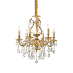Gioconda lampadario di Ideal Lux sp6 oro E14 max 6 x 40W