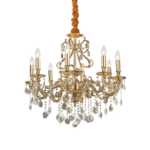 Gioconda lampadario di Ideal Lux sp8 oro E14 max 8 x 40W