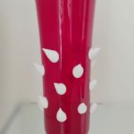 Voluttà vaso in vetro di Murano di La Murrina rosso e bianco