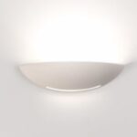 Applique Shell Isyluce 601/2/3 bianco in 3 dimensioni