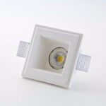 804 faretto Isyluce quadrato di gesso da incasso a soffitto a scomparsa gu10 220v