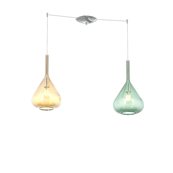 Kona Sospensione di Top Light 1177/S2 Spostabile in diverse colorazioni