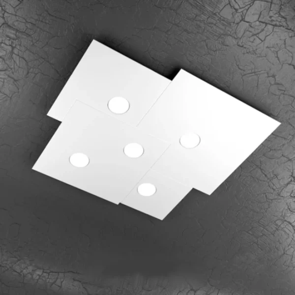 Plate Sospensione di Top light 1129/PL5 quadrata in quattro colorazioni