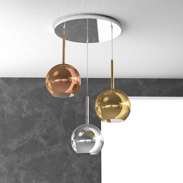 Future Sospensione di Top Light 1155/S3 MEDIA base tonda in diverse colorazioni