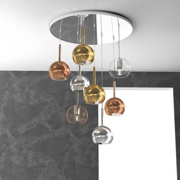 Future Sospensione di Top Light 1155/S8 base tonda in diverse colorazioni