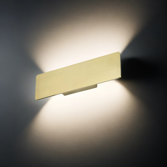 Zig Zag applique di Ideal Lux d.29 LED 12,5W 3000K Ottone