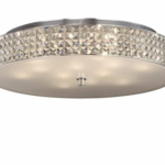 Roma Plafoniera di Ideal Lux classica 60cm rotonda cristalli trasparenti