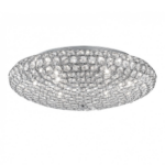 King PLafoniera di Ideal Lux pl9 con cristalli incastonati Oro o Cromo