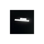 Perenz 6100 B Lampada da Parete In Metallo Verniciato Bianco L36